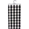 Black & Buff White Buffalo Check Plaid Kitchen Towel