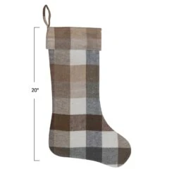 Brushed Plaid Cotton Flannel Stocking, Multi Color Beige & Taupe -Home Decor Shop 16193 64d989c905c551.85618716 xs3752 2 1800x1800 318e0388 95fd 4a2b b983 b5044fe673f5
