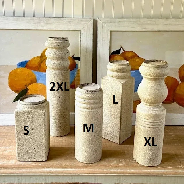 Collected Primitive Candle Holder, 5 Size Options By Porch View Home (Pick Up Only) 2 Collected Primitive Candle Holder, 5 Size Options By Porch View Home (Pick Up Only) - Image 2