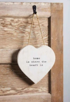 "Home Is Where The Heart Is" Plaque By Mud Pie