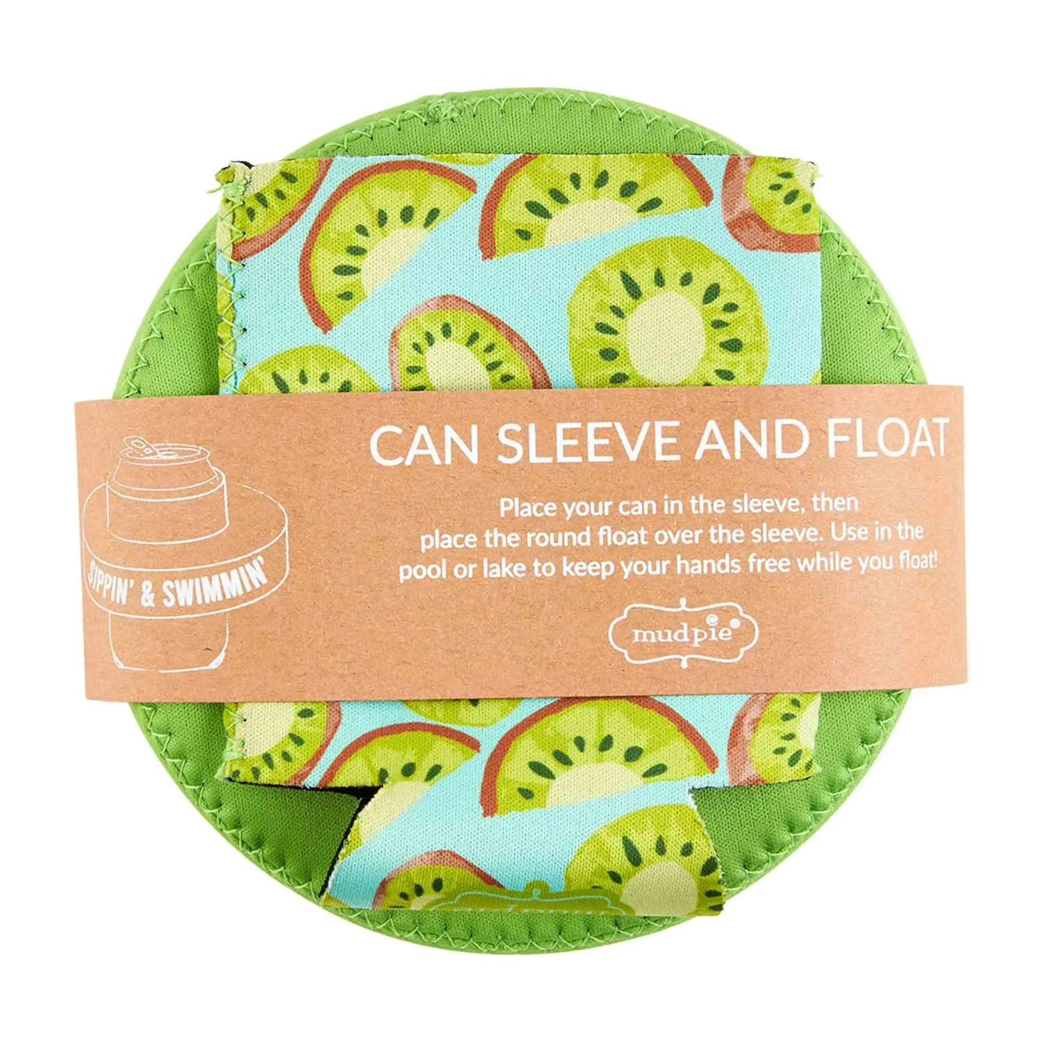 Drink Can Cooler Sleeve Pool Water Float 2-Piece Set, 3 Style Options By Mud Pie 6 Drink Can Cooler Sleeve Pool Water Float 2-Piece Set, 3 Style Options By Mud Pie - Image 6
