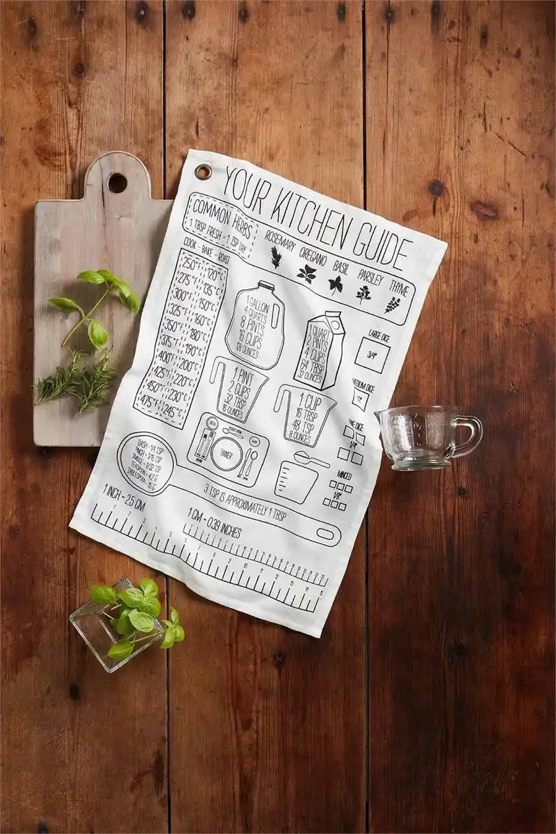 Measure Cup & Kitchen Towel 2-Piece Set By Mud Pie (Pick Up Only) 2 Measure Cup & Kitchen Towel 2-Piece Set By Mud Pie (Pick Up Only) - Image 2