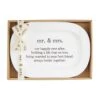 "Mr & Mrs" Oval Ceramic Plate Gift Boxed By Mud Pie