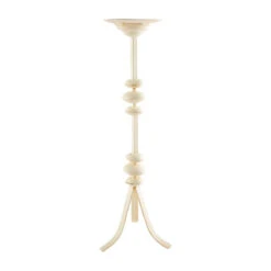 Hand-Painted Distressed Candlestick, 3 Size Options By Mud Pie -Home Decor Shop 40960048L