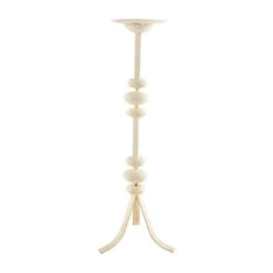 Hand-Painted Distressed Candlestick, 3 Size Options By Mud Pie -Home Decor Shop 40960048M