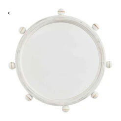 Beaded Wall Mirror By Mud Pie, 3 Style Options (Pick Up Only) -Home Decor Shop 41150009L