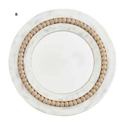 Beaded Wall Mirror By Mud Pie, 3 Style Options (Pick Up Only) -Home Decor Shop 41150009T