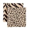 Zebra & Leopard Kitchen Towel 2-Piece Set By Mud Pie
