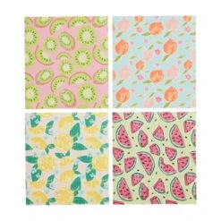 Fruit Print Sponge-Like Dishcloth, 4 Style Options By Mud Pie