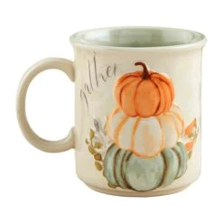 "Gather" Pumpkin Fall Coffee Mug By Mud Pie
