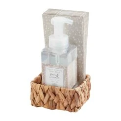 Fawn Animal Print Soap & Guest Towel 3-Piece Basket Set By Mud Pie