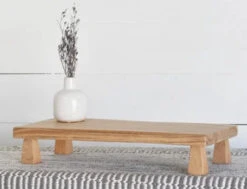 Footed Wood Riser