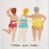 "Summer Bod Ready" Poolside Curvy Lady Hand Towel By Mud Pie