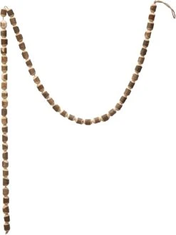 72" L Natural Wood Bead Garland