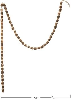 72" L Natural Wood Bead Garland -Home Decor Shop 71wa29ZXCVL. AC SL1500