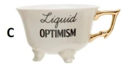 Bar Saying Stoneware Footed Teacup With Gold Electroplating, Black & White, 6 Style Options -Home Decor Shop C 363d11c6 a290 4edf 803d e8cd1429169d