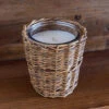 French Willow Wrapped Glass Candle, Cowgirl Scent By Porch View Home