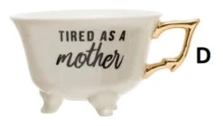 Bar Saying Stoneware Footed Teacup With Gold Electroplating, Black & White, 6 Style Options -Home Decor Shop D 1f5b3d5d 8b64 4e43 b46b 4ec60986fe7f