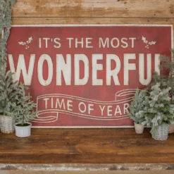 "It's The Most Wonderful Time Of The Year" Metal Sign, 48" (Pick Up Only) -Home Decor Shop E193124 1 scaled