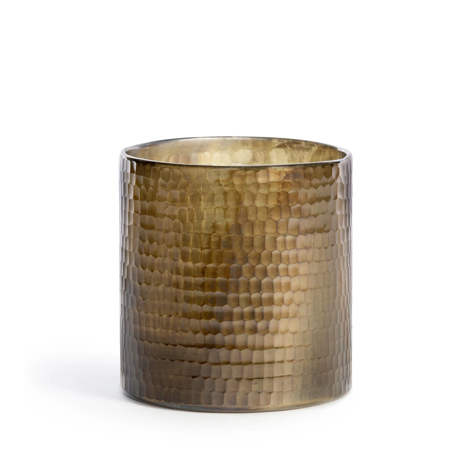 Hammered Pattern Glass Vase, Bronze By Park Hill Collection (Pick Up Only) 1 Hammered Pattern Glass Vase, Bronze By Park Hill Collection (Pick Up Only)