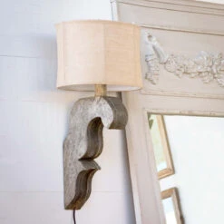 Corbel Lamp, Antique Grey By Park Hill Collection (Pick Up Only)