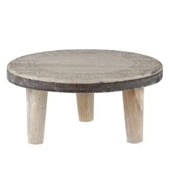 Etched Wood Riser, Medium