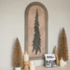 Framed Pencil Pine Tree Silhouette Sign (Pick Up Only)