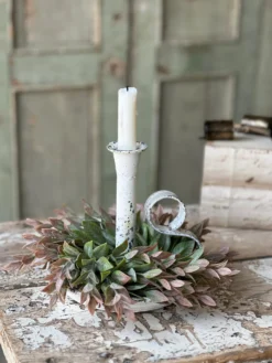 Wimberley Taper Candle Holder, Cream, 6.5" -Home Decor Shop HM60509 scaled