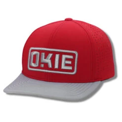 The Okie Brand Hat, Norman Performance, Red/Red