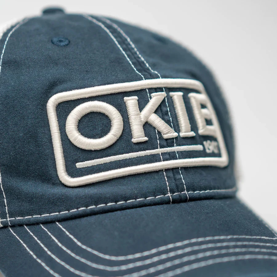 The Okie Brand Hat, Vintage Navy Blue 2 The Okie Brand Hat, Vintage Navy Blue - Image 2