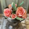 Coming Up Roses Bundle, Real-Touch Blooms, Soft Coral, 11"