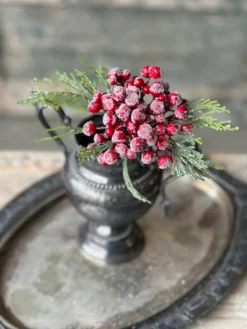 Icy Berry & Cedar Pick, Red, 10” -Home Decor Shop XBR365102 scaled