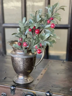 Crystalline Mistleberry Spray, 22"