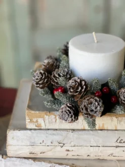 Icy Berries & Mini Pinecone Candle Ring, 3" -Home Decor Shop XG5032 0e3ce70e 4b0d 4275 94a7 b5110f0d4a5d scaled