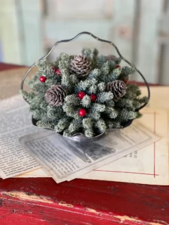 Icy Mini Pinecone With Berry Half Sphere, 7” 10 Icy Mini Pinecone With Berry Half Sphere, 7” -Home Decor Shop XG816712 b09d971c 5df1 4a36 9a7d c82bd104d47d scaled
