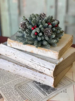 Icy Mini Pinecone With Berry Half Sphere, 7” 12 Icy Mini Pinecone With Berry Half Sphere, 7” -Home Decor Shop XG816713 9d015df3 1e66 4b51 9293 0763157ab5d4 scaled