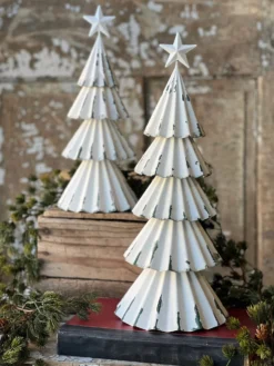 Metal Skirted Snow Tree, 2 Size Options (Pick Up Only)