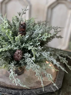 Silver Thread Cedar Half Sphere, 10" -Home Decor Shop XND22452 scaled