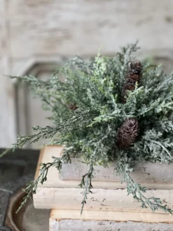 Silver Thread Cedar Half Sphere, 10" -Home Decor Shop XND22454 scaled