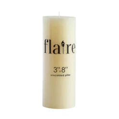 Unscented Pillar Candle By Flaire, Assorted Size Options -Home Decor Shop cd2006
