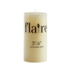 Unscented Pillar Candle By Flaire, Assorted Size Options -Home Decor Shop cd2009