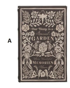 Canvas Book Storage Box “Garden Studies Prints", 2 Size/Style Options -Home Decor Shop df4805a a