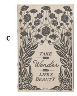 Canvas Book Storage Box “Garden Studies Prints", 2 Size/Style Options -Home Decor Shop df4805a c