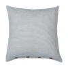 Pillow With Stripes & Wood Buttons, Grey & White