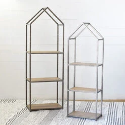 Metal House Display Shelf, 2 Size Options (Pick Up Only)