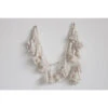 Hand-Woven Cotton Tassel Garland, Cream, 72”