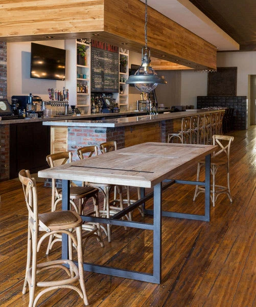 Reclaimed Oak Gathering Table By Park Hill Collection (Pick Up Only) 2 Reclaimed Oak Gathering Table By Park Hill Collection (Pick Up Only) - Image 2