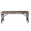 TRUE VINTAGE India Iron Frame Wedding Table Bench (Pick Up Only)