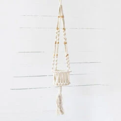 Hanging Cotton Macrame Planter Hanger, 42”