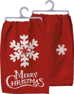 “Merry Christmas” Nordic Snowflake Kitchen Dish Towel -Home Decor Shop image 6fee8324 6978 41c7 8236 a43bfe280747